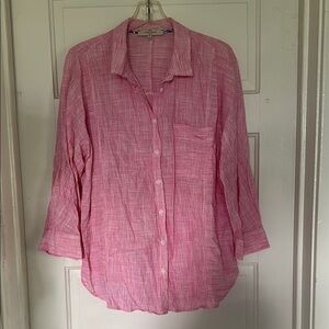 Pink Button-Up Shirt